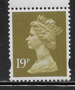 Great Britain MH209 sg y1771a 19p Machin single MNH RB