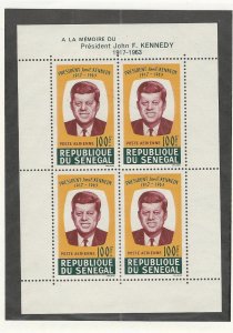 Senegal, Postage Stamp, #C40a Mint NH Sheet, John F Kennedy, 1963, JFZ