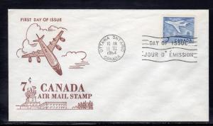 Canada #414 FDC Unaddr F478