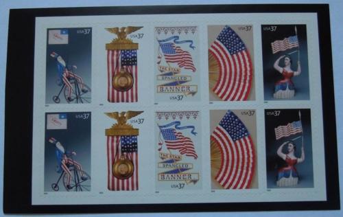 2003 37c Old Glory Scott 3780b Pane of 10 Mint NH