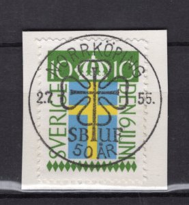 INTERNATIONAL SCOUT MOVEMENT 1955 NORRKÖPING MEETING SWEDEN SPECIAL CANCEL 109