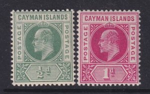 Cayman Islands, Scott 8-9 (SG 8-9), MNH