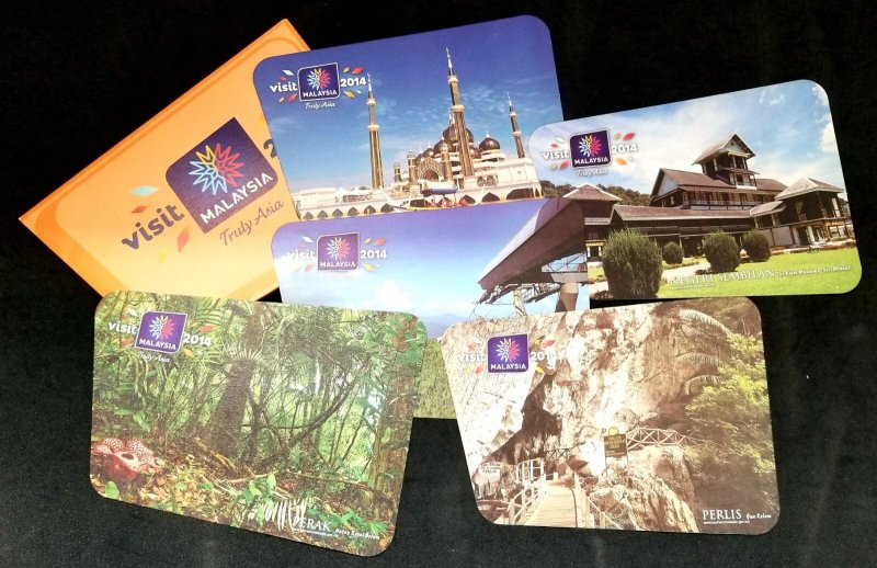 Malaysia Visit Year 2014 Cave Mosque Forest Museum (postcard) MNH *odd *unusual