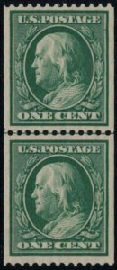 MALACK 385 VF/XF OG NH, Line Pair, w/PF (10/15) CERT..MORE.. gg0565