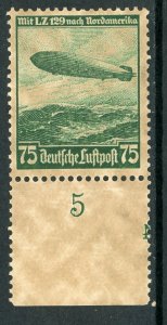 Germany 1936 Deutsche Reich 75pfg Zeppelin Airmail Scott #C58 MNH G234