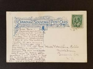 1903 Westville Nova Scotia Drummond Bank Railroad Real Picture Postcard Cover 