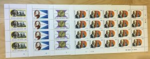 FULL SHEETS Grenadines 1987 909-12 - Inventors - Set of Sheets - MNH