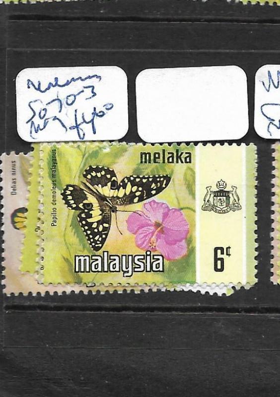 MALAYA   MALACCA   (PP1007B)  BUTTERFLY  SG 70-3 TO 6C  MOG