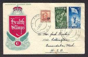 1953 New Zealand Health Camp Scouts Guides FDC Te Aro