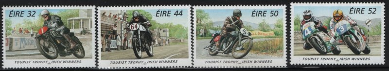 IRELAND, 1010-1013, (4) SET,  HINGED, 1996,Irish Winners Trophy Motorcycle Races