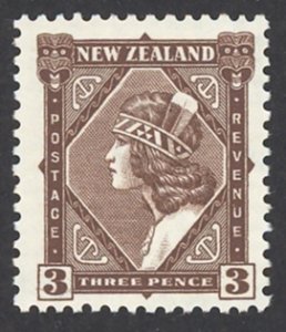 New Zealand Sc# 190 MNH 1935 3p Maori Girl