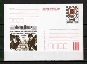 Hungary, 1982 issue. Chess Match Postal Card. ^