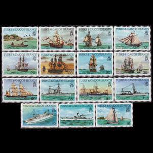 TURKS 1983 - Scott# 578a-92a Ships New Perf. Set of 15 NH