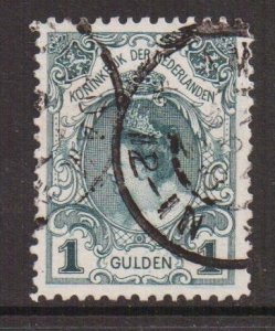 Netherlands   #83a   used 1898    Wilhelmina  1g  kroningsgulden  type I