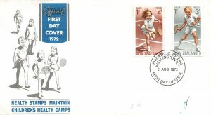 NEW ZEALAND FIRST DAY COVER HEALTH STAMPS 1972 WELLINGTON