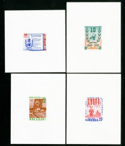 Liberia Stamp C93-6 Trial Color Imperforate Set XF OG NH