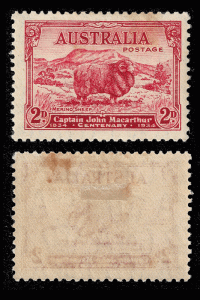 Australia 1934 Sc 147, 2d Merino Sheep die 1