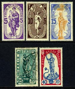 Danzig B23-27 Mint Hinged Semi-Postal Set from 1937