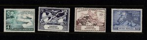 BR. HONDURAS # 137-140  VF-MLH  UNIVERSAL POSTAL UNION /75th ANNIVERSARY 