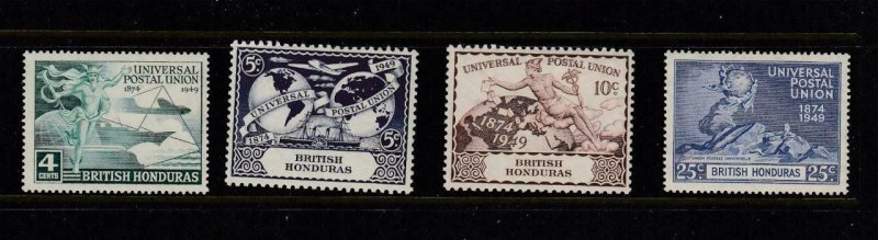 BR. HONDURAS # 137-140  VF-MLH  UNIVERSAL POSTAL UNION /75th ANNIVERSARY /LOT #3