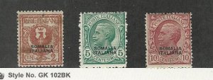 Somalia - Italy, Postage Stamp, #83-85 Mint Hinged, 1926, JFZ