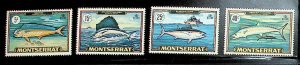 MONTSERRAT Sc 220-3 NH ISSUE OF 1969 - SEA LIFE - (AS24)