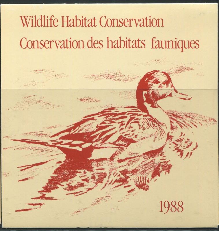 CANADA B.O.B. FEDERAL WILDLIFE HABITAT CONSERVATION #FWH4 MINT DUCK STAMP (B)