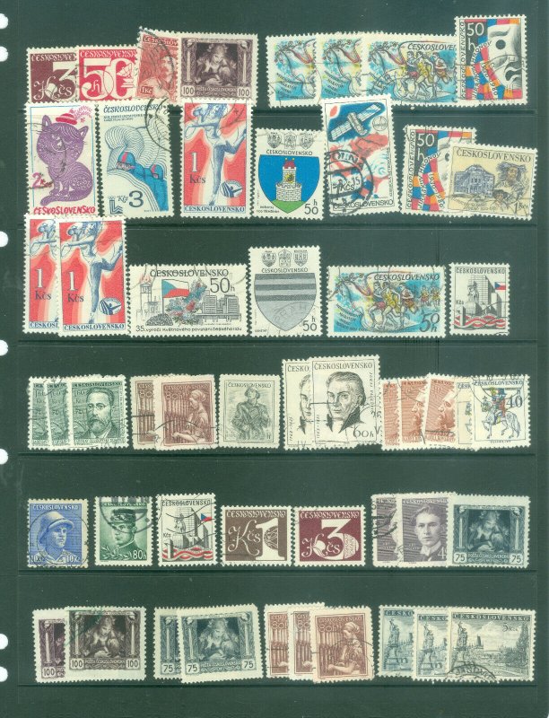 Czechoslovakia 53 stamp mini collection used #12