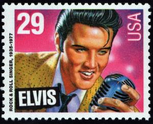 SC#2721 29¢ American Music Series: Elvis Presley Single (1993) MNH