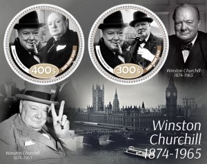 Stamps.Winston Churchill 2024 year 1+1 sheets perforated