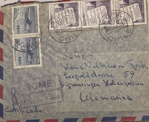 O) CHILE, TOME, BEECHCREFT MONOPLANE, ANTARCTIC MAP AND LA ARAUCANA, REGISTERED