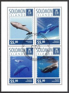 Solomon Islands 2014 Whales Sheet Used / CTO