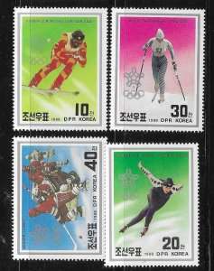 Korea 1988 Winter Olympics Calgary Winners Sc 2791-2794 MNH A3519