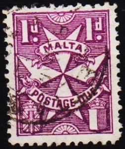 Malta.1925 1d S.G.D12 Fine Used