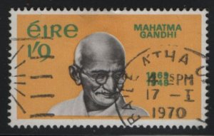 Ireland 1969 used Sc 276 1sh9p Mahatma Gandhi