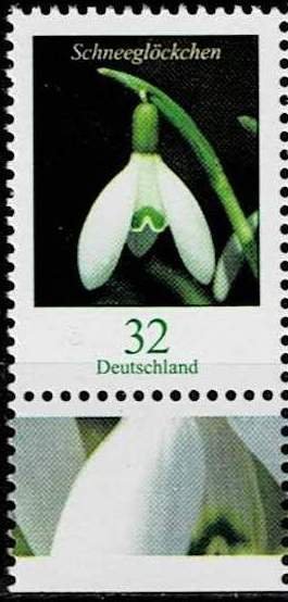 Germany 2022, Sc.# 3260-1 MNH Flower: Snowdrop; Red clover