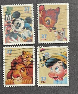 Disney Friendship 4 singles 3865-68 Used