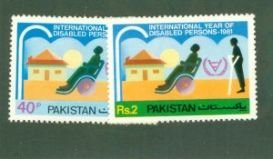 PAKISTAN 561-2 MNH BIN $1.50