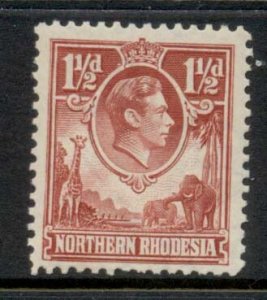 Northern Rhodesia 1938-52 KGVI Portrait 1.5d carmine MLH