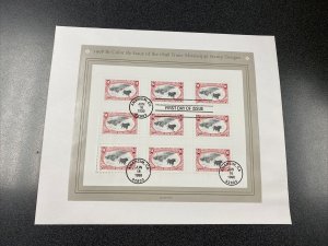 FDC 3210 Trans- Mississippi $1 Souvenir Sheet First Day Of Issue 1998