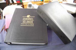 White Ace Channel Islands Album 3R Binder Gold Embossed & Case & Pages 1965-1986