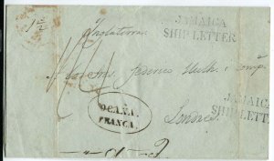 1845 cover from Colombia to London