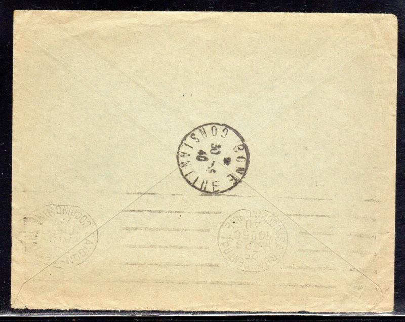 France Military Stampless to Algeria 1940 a579