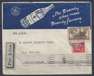 FRANCE 1936 LIQUOR ADVERTISING COVER THE BRANDY THAT MADE BRANDY FAMOUS BORDEAUX