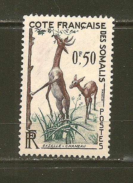 Somali Coast Gazelle 0.50FR Mint Hinged