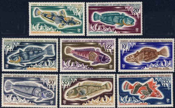 Scott #37-44 Fish MNH