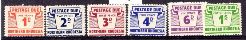 Northern Rhodesia 1963 Postage Dues Set To 1/- SGD5/D10 MNH X6558