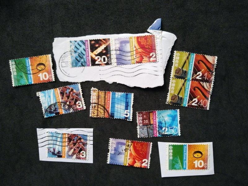 Hong Kong 2002 Definitive Used Stamp Assortment