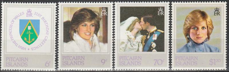 Pitcairn Is #213-6   MNH  CV $3.40  (S9545)