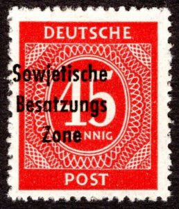 1948, Germany, 45pf, MH, Sc 10N19
